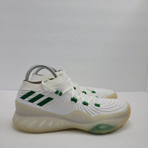 Sample Adidas SM Crazy Exp Low Christmas Mens Shoes White Green AQ0373 US Size 9